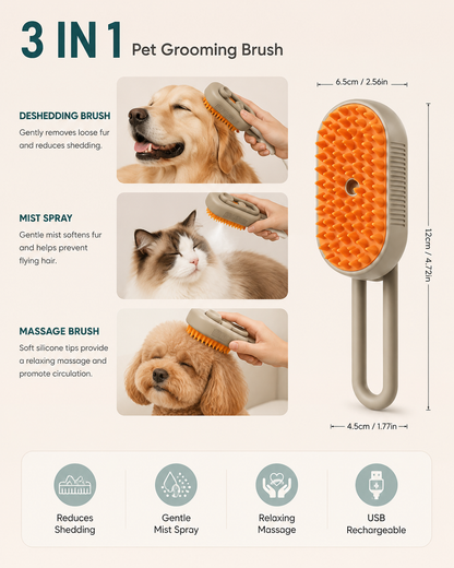Zorevon™ 3-in-1 Pet Grooming Brush